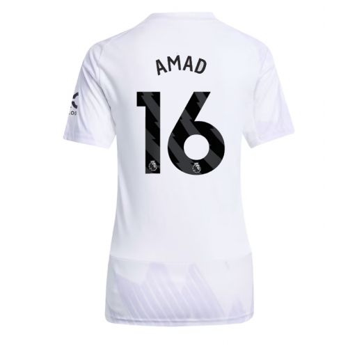 Billige Fotballdrakt Manchester United Amad Diallo #16 Replika Bortedrakt Dame 2025-26 Kortermet Billige Fotballdrakt Manchester United Amad Diallo #16 Replika Bortedrakt Dame 2025-26 Kortermet